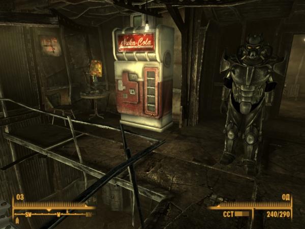 увидя автомат, полностью забитый охлажденной ядер-колой, даже солдат Анклавы примкнул ко мне. лишь бы быть поближе к автомату. (на самом деле я верного гуля переодел :D!)

когда покорю весь мир, бедным уж точно не буду (см. на столик)