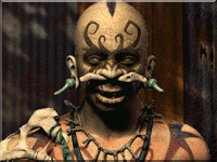 Типичный представитель туземцев. Кость в носу должна отгонять злых духов, но она по большей части отгоняет добрых детишек.